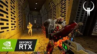 Playing 1997 game with RTX ON!!!- Quake II RTX Demo Gameplay
