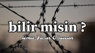 Ümit Yaşar Oğuzcan | Bilir misin ? [ŞİİR]