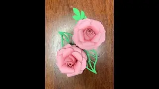 Como fazer rosa de papel bem fácil para topo de bolo (modelo hélice)