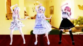 【MMD】NiziU - ASOBO (TikTok)【Haku Miku Luka】