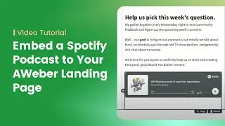 How to embed a Spotify Podcast on a landing page