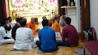 H.G. Gauranga prabhu is talking to devotees at ISKCON Boston temple - 5/18/2024