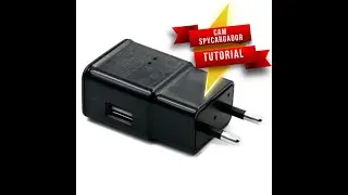 Camara Oculta en cargador movil con Tarjeta de Grabación 128gb