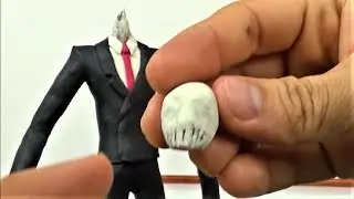 Como Hacer a SLENDERMAN de Plastilina | How to SLENDER MAN in Clay | Escultura DibujAme Un