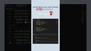 Social Media Icons With Tooltips 