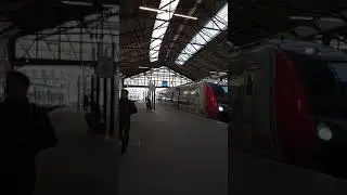 Train arrives at Gare Saint-Lazare