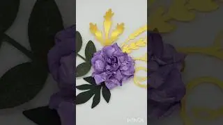 [PASSO A PASSO] Montagem FLOR DE PAPEL amassadinha com papel off-set 180 gramas. 
