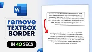 How to REMOVE the Outline of a Text Box in Word - Simple Guide