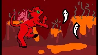 I drew a devil cat