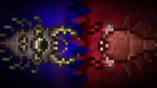 Terraria Some Corruption vs Crimson Enemies ll Smash Bros Mod Tmodloader 1.4.4