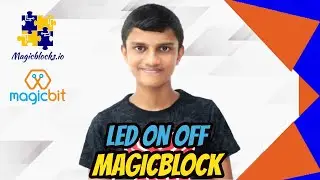 Sinhala Magicbit | How to turn on off led [Magicblock]