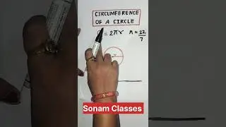 Circle of circumference|Circle of area#sonam classes #maths