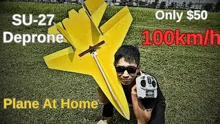 $50 RC Plane Build at Home – Does It Actually Fly?