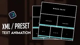 Top🔥Alight Motion Text Animation Presets | AlightMotion Preset Download free | Nikks editz