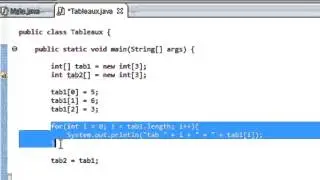 PROGRAMMER EN JAVA (Débutant) - 47 - Variables simples et tableaux