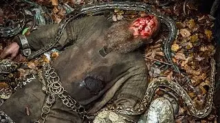 Vikings S04E15 - Ragnar's death - Pit of snakes