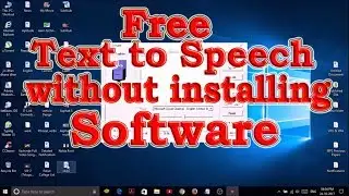 TEXT TO SPEECH VOICE Converter without Installing Software || REAL HUMAN VOICE ||Windows 10,8,7