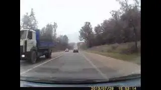 грязь от Кулаковской мусорной свалки на дороге 29 07 13