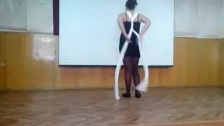пяти минутная блузка из шарфа