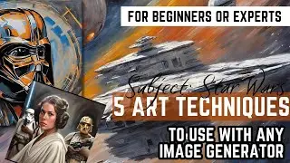 Be a Creative AI Artist 5 Art Styles for AI Image Generation | Star Wars Art | AI Art Prompt | Space