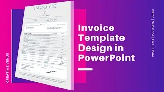 How To Create a Beautiful INVOICE TEMPLATE for Freelancers in PowerPoint