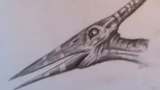 DRAWING PTERANODON in 10 MINUTES, 1 MINUTE & 10 SECONDS!