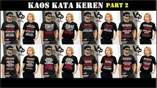 PILIHAN DESAIN KAOS KATA KATA TERBARU | MERAH PUTIH Part 2