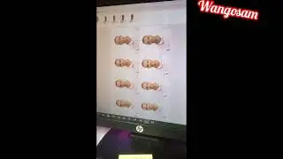 Printing a passport size photo using photo scape