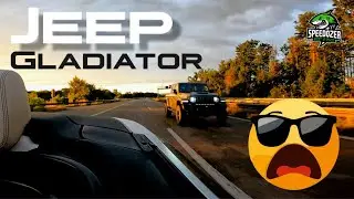 Jeep Gladiator 3.0 V6 Diesel - flyby at topspeed on the Autobahn ► #SPEEDOZER | best in pace