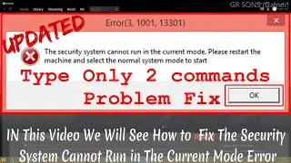How to fix The security system cannot run in the current mode error | gameloop error | Eng subtitles