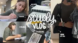 UMA TARDE PRODUTIVA ESTUDANDO  e TRABALHANDO NO SHOPPING | STUDY VLOG no coworking + motivação