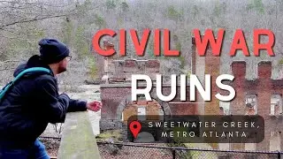 CIVIL WAR RUINS in Atlanta! (Sweetwater Creek State Park Hiking)