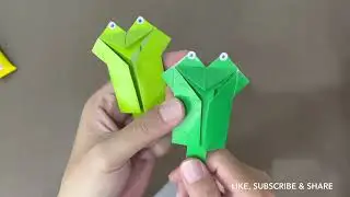 Crazy Frog Paper Puppet Origami