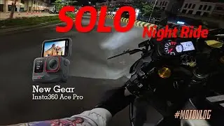 NIGHT RIDE WITH NEW GEAR #zx25r #insta360 #suarazx25r #kawasaki #motoran