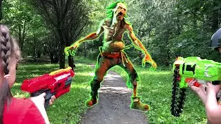 Nerf Game Nerf Show VS zombies Нерф Игра Нерф шоу против зомби