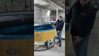 Композитная купель. Круглая купель для террасы D2.0 м