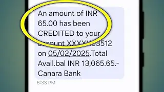 An amount of INR 65.00 has been CREDITED to your account XXXXX03512 on 05/02/2025.Total Avail.bal