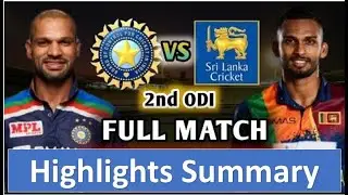 Sri Lanka Vs India 2nd ODI Highlights Summary