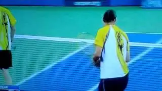 Bryan's Unreal Reflex!! US OPEN 2013 Unbelievable!