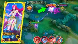 NOVARIA BEST 1 HIT BUILD FULL DAMAGE! NOVARIA BEST BUILD AND EMBLEM 2025 | MOBILE LEGENDS