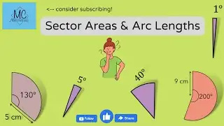 two different methods of finding Sector Area and Arc length.