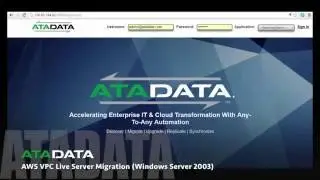 AWS VPC Live Server Migration (Windows Server 2003) DEMO