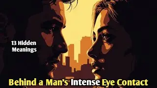 13 Hidden Meanings Behind a Man's Intense Eye Contact | Decode His Gaze (Psychology Explained)