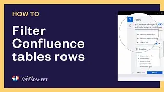 How to filter Confluence table rows