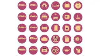 After Effects Template Car Icon Animation Pack