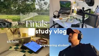 Productive Finals Vlog📚 | Engineering Student Study Vlog, 24hrs Before my Exam🍃