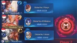 SOLO RANK KETEMU TOP GLOBAL 1 😱 - Moskov ku Auto di Gendong”