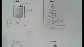 3.5C Volume of Cylinders and Cones