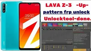 🌟🌟LAVA Z3..-UP..- pattern frp unlock by- unlocktool done ✅👍 frp bypass done ✅👍