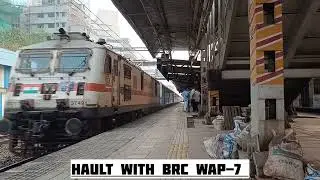 BRC WAP-7 HAULT WITH 12951 MUMBAI RAJDHANI EXPRESS FROM MUMBAI CENTRAL TO NEW DELHI.